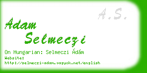 adam selmeczi business card